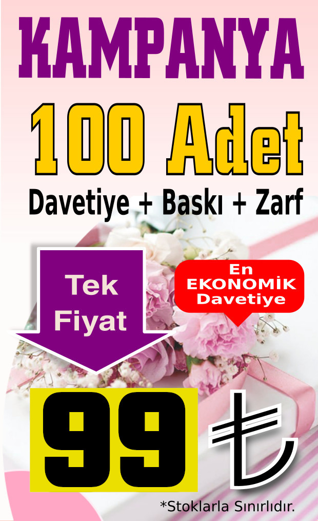 Düğün Davetiyelerinde Müthiş Kampanya